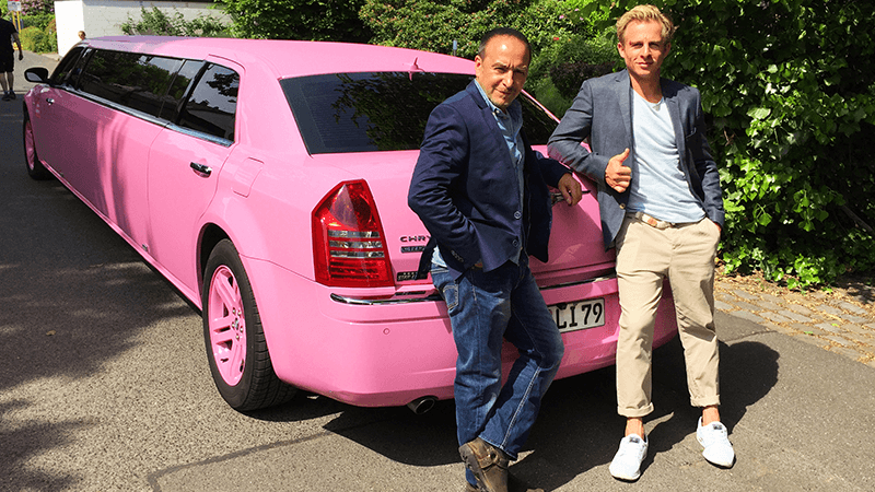 Alarm für Cobra 11 mit pinker Limousine zum mieten in Köln