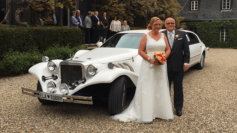 Excalibur Limousine als Hochzeitsfahrzeug zum mieten bei Starlimos